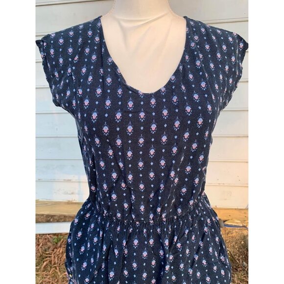 Mossimo Dress Fit and Flare Juniors Size Medium Blue Pink Casual G2 - Picture 2 of 6